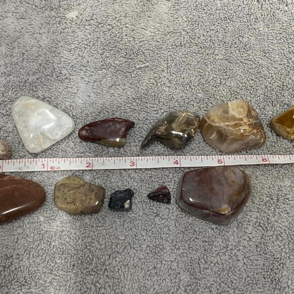 Bundle of Polished Assorted Rocks Wyoming Earth Lake Tumbled Pebbles Natural - Picture 3 of 5